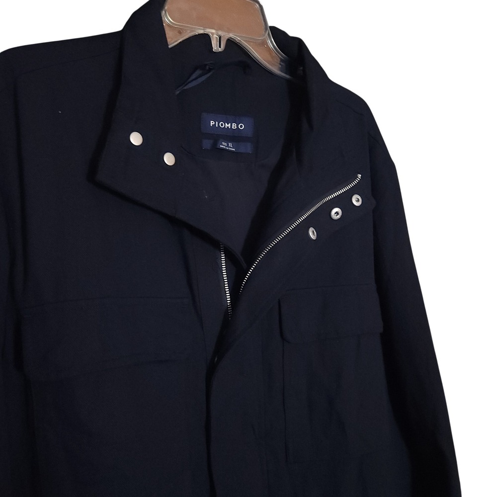 MP Massimo‎ PIOMBO Mens Navy Blue Canvas Field Jacket XLarge NWT $195 - Picture 5 of 11